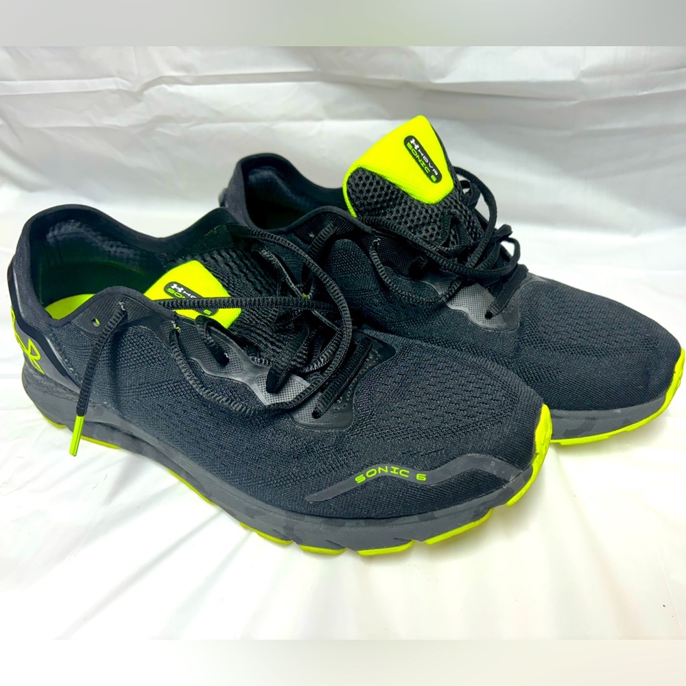 Men’s Shoes - Under Armour HOVR Sonic 6 GOS "Black/Lime Surge" Running Shoe